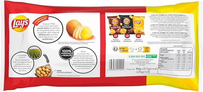 CHIPS ARO.MULTI.160G LAYS – Image 3