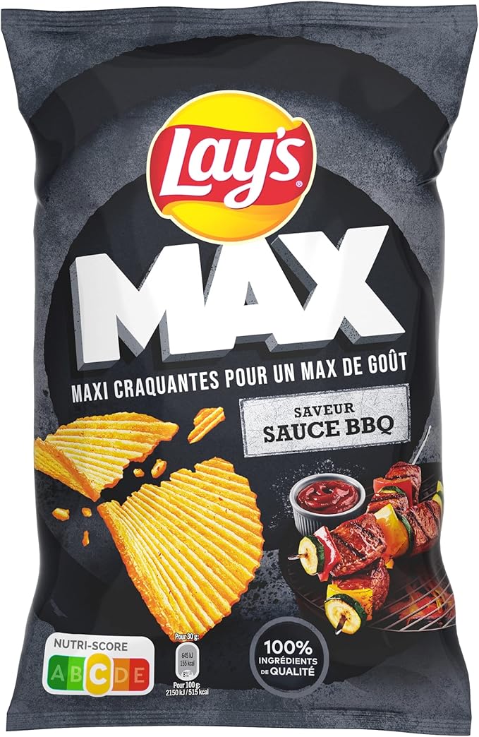 CHIPS MAX BBQ 120G LAY'S