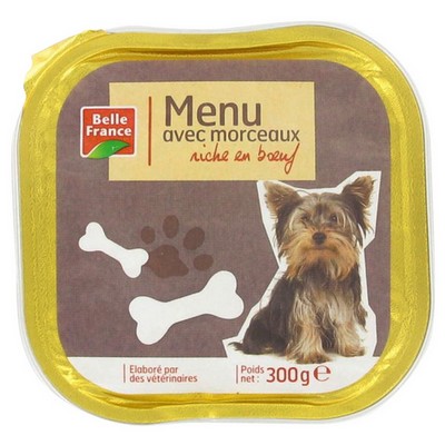 BARQ.CHIEN BOEUF 300G BF