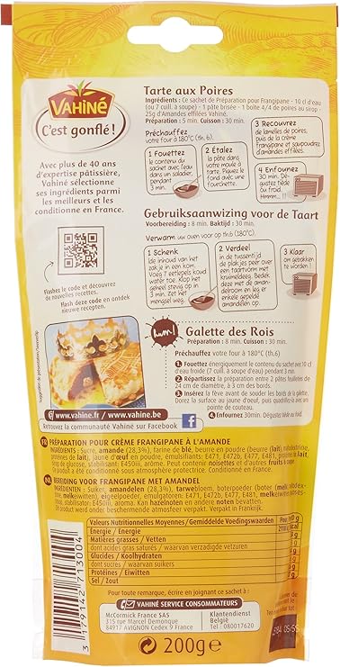 FRANGIPANE 250G VAHINE – Image 2